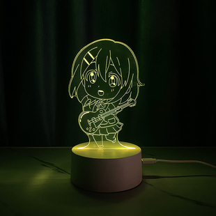 轻音少女周边平泽唯手办秋山澪玩偶田井中律小夜灯宿舍生日礼物