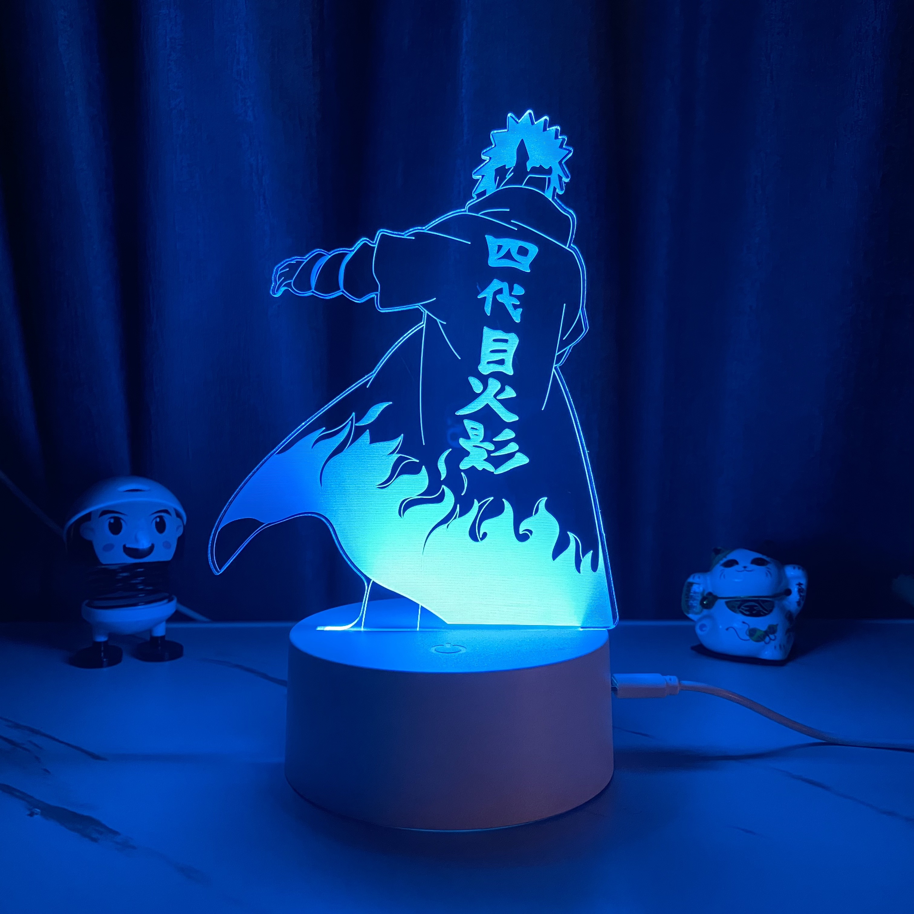 火影忍者周边小夜灯带土四代目波风水门鸣人佩恩立牌手办生日礼物