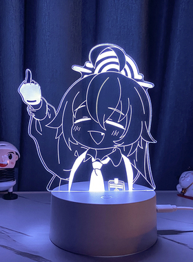 碧蓝档案wiki周边阿露爱丽丝手办朋友礼物蔚蓝游戏电竞氛围小夜灯