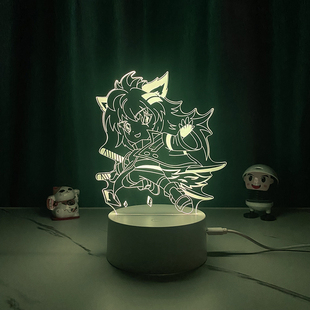 明日方舟游戏周边拉普兰德手办斯卡蒂盲盒陈模型摆件阿米娅小夜灯