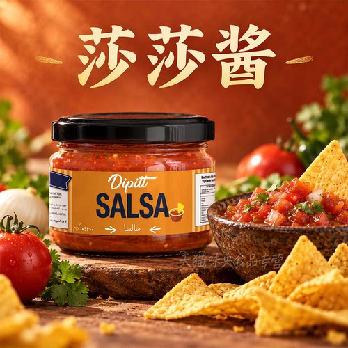 Dipitt莎莎酱进口Salsa酱番茄辣椒酱玉米片墨西哥休闲蘸酱taco酱
