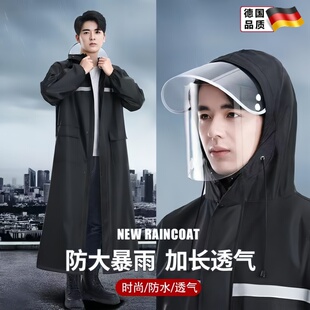 长款雨衣成人外穿加厚牛津布全身防暴雨一体式骑行专用雨披男女士