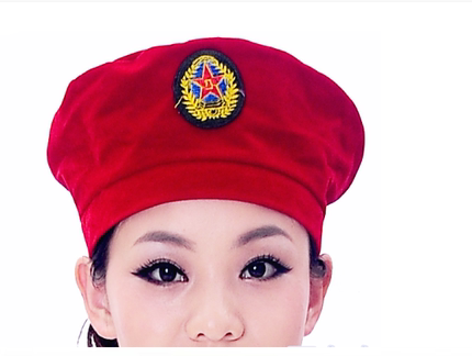 2025新款男女表演舞台演出贝蕾帽成人学生儿童幼儿园
