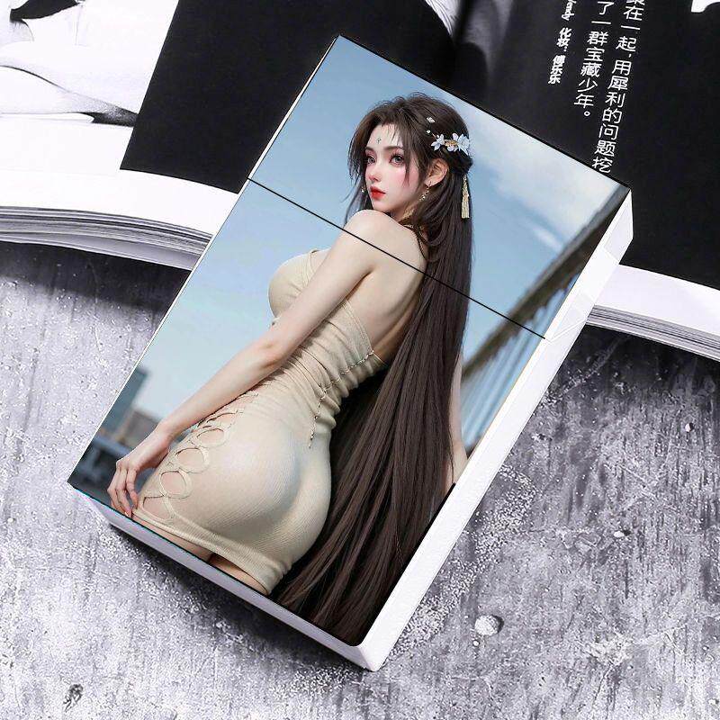 创意塑料粗支烟盒美女个性创意20支装便携藏烟神器便携定制送男友