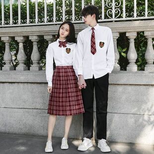 制服毕业百褶裙款班高中学生风日系风春秋套装运动会JK学院英伦