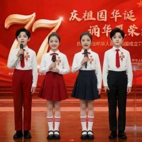 儿童合唱演出中小学生表