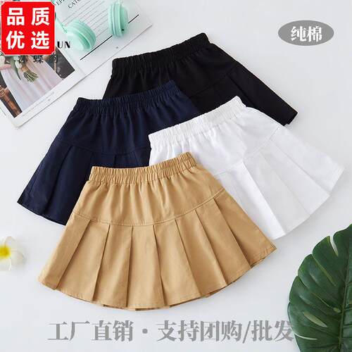 六一女童百褶裙校服裙卡