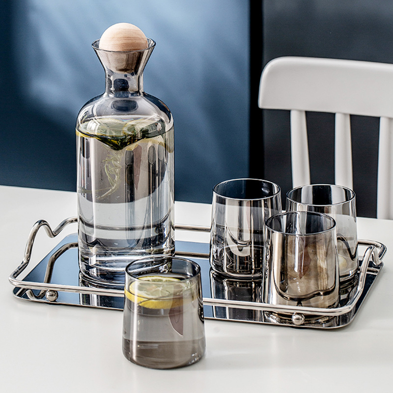 创意圆柱木球冷水壶套装