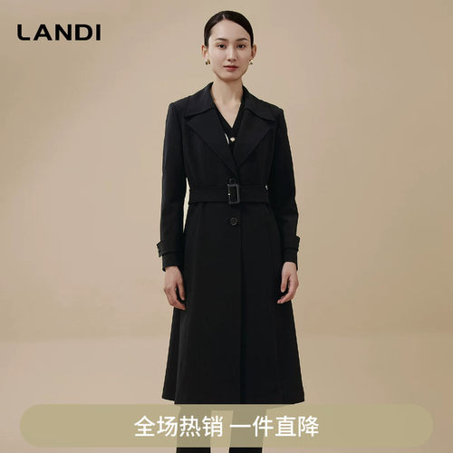 LANDI通勤简约风衣外套