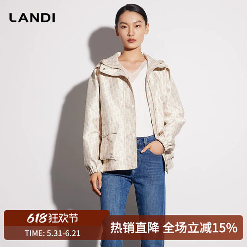 米白色高级感连帽短款外套