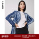 肌理感丝绒西装 LANDI秋季 新款 外套女今流行西服上衣
