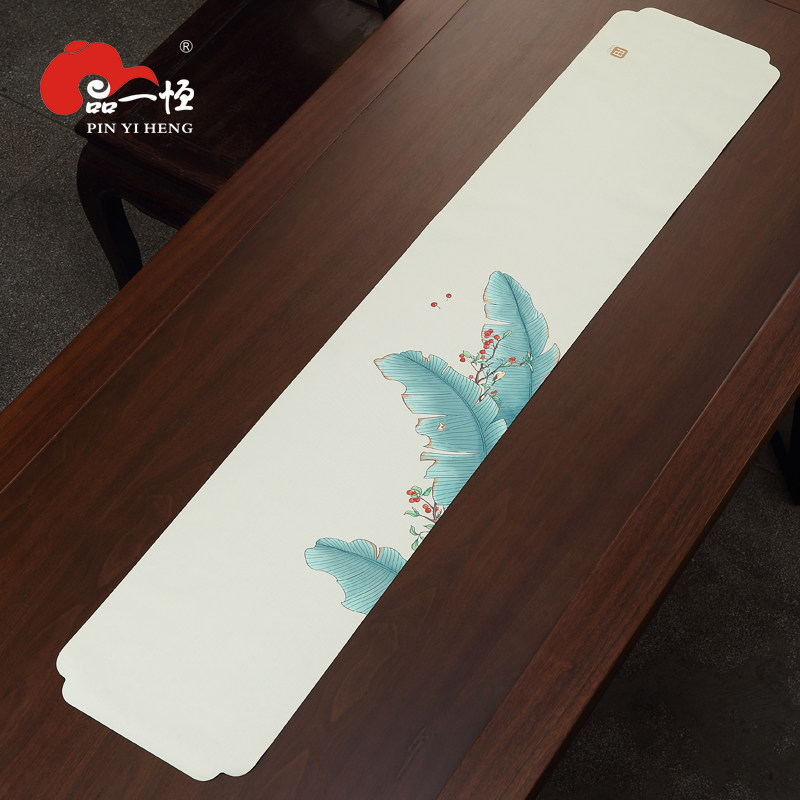 品一恒中国风古画茶席中式茶桌布茶台桌旗布艺长条禅意茶布桌布