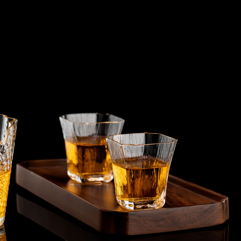 日式风格功夫茶具条纹杯品茗杯