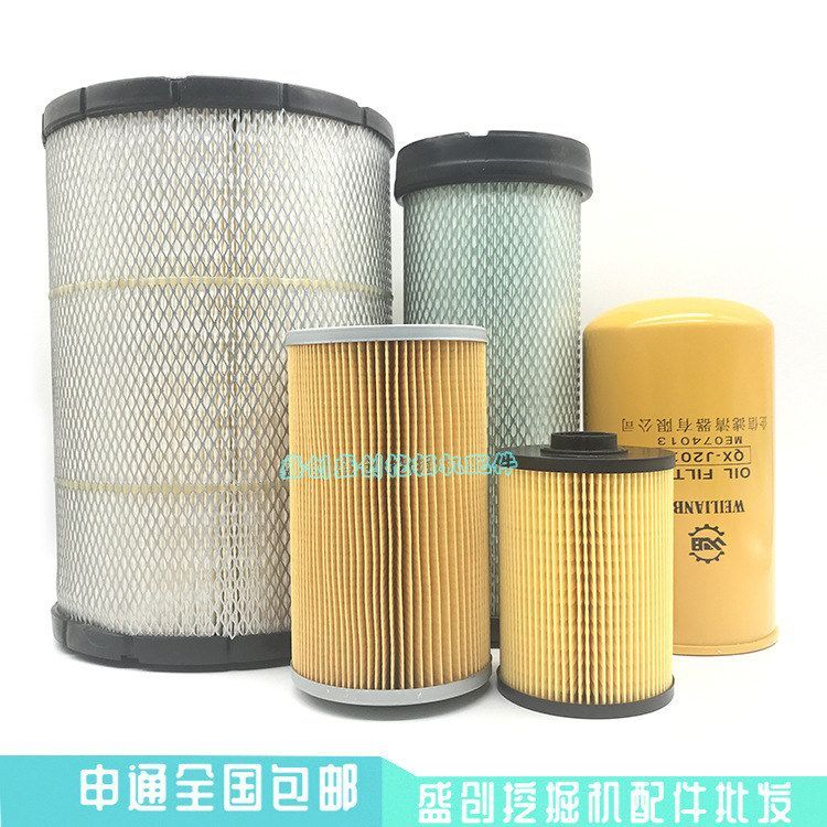 加藤挖掘机HD820-5-6 820V机油滤芯柴油格空气油水分离器纸柴配件