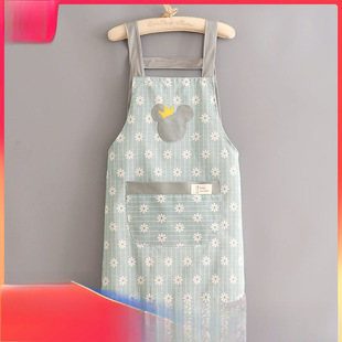 围裙全棉韩版家用做饭厨房小清新公主女透气工作时尚2022新款围腰