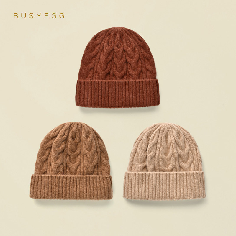 英伦学院风竖条麻花儿童羊毛帽男童女童冬季保暖毛线帽中大童帽子