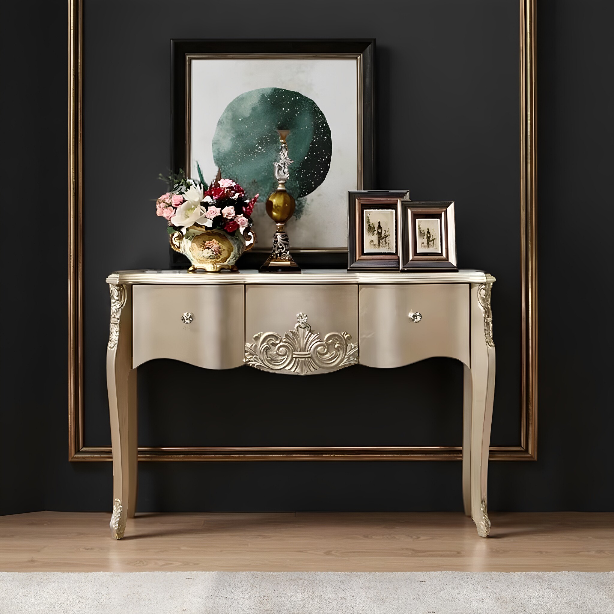 欧式轻奢实木玄关柜客厅入户门厅柜别墅玄关桌置物架新古典后现代,住宅家具,门厅/玄关柜/玄关架,淘宝优惠券,粉丝福利购,淘宝优惠卷