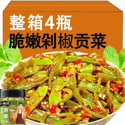 剁椒贡菜下饭开味即食苔