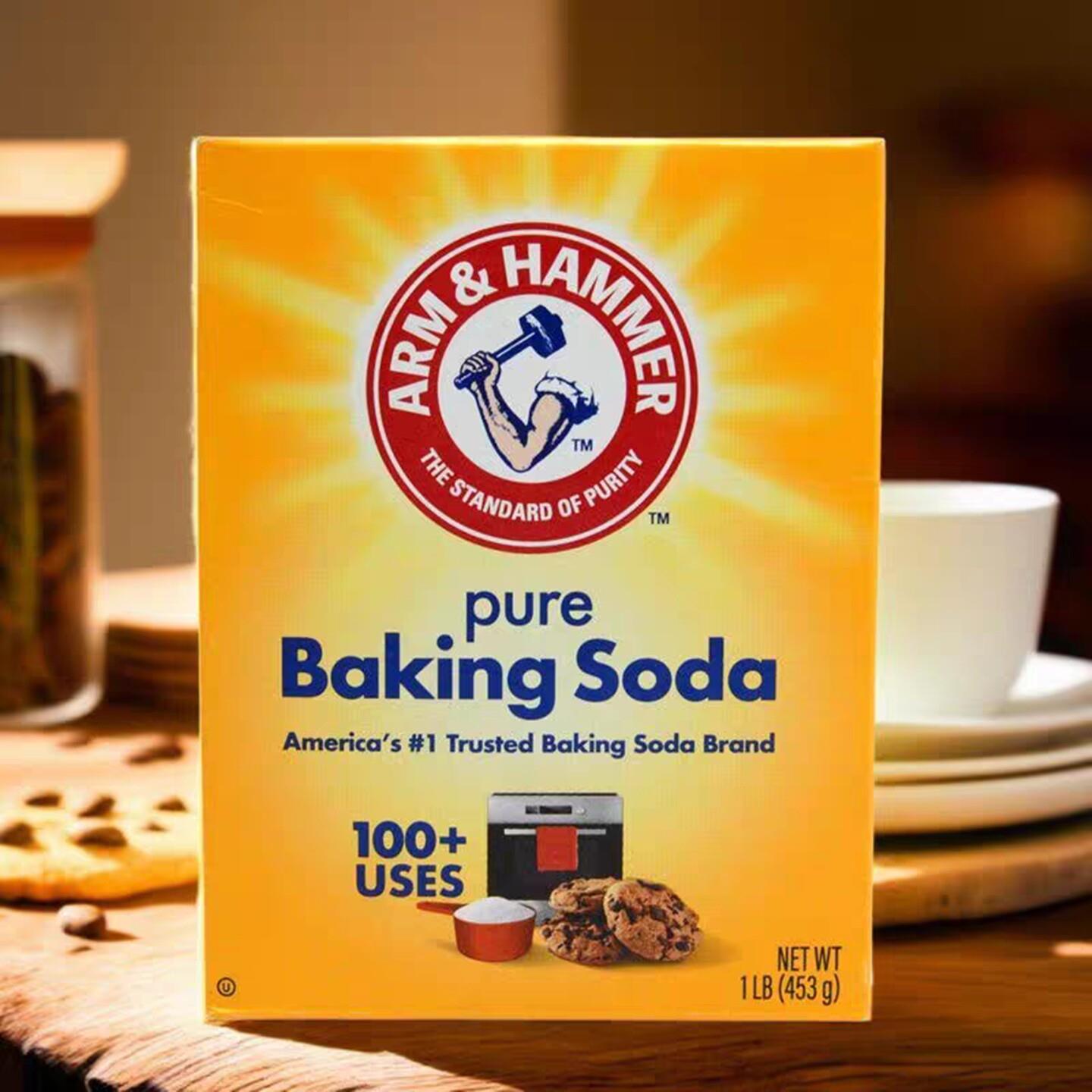 美国进口艾禾美斧头食用小苏打粉bakingsoda烘焙食粉厨房清洁去污