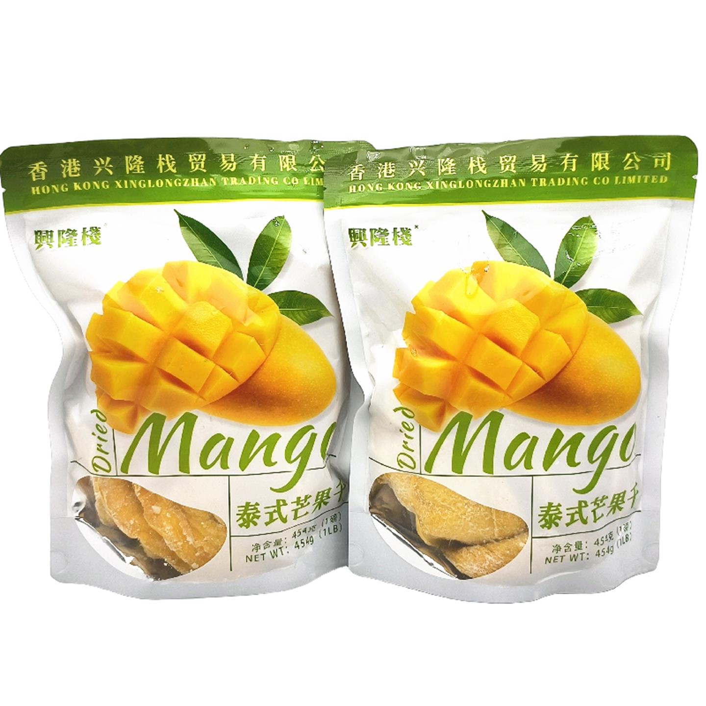 兴隆栈泰式芒果干454g/袋蜜饯果干果脯休闲追剧零食年货 包邮