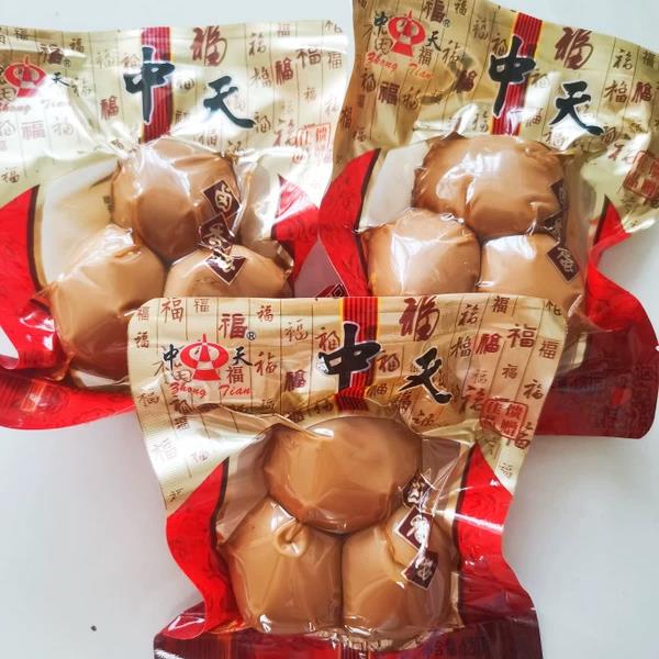 中天卤蛋3个装无壳卤香蛋正宗温州风味开袋即食健康休闲零食泡椒