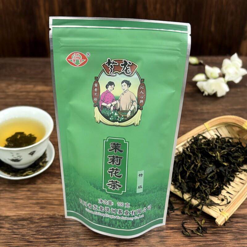 包邮芝龙洪河 四川茉莉花茶   浓香 窨制茉莉花茶 100g