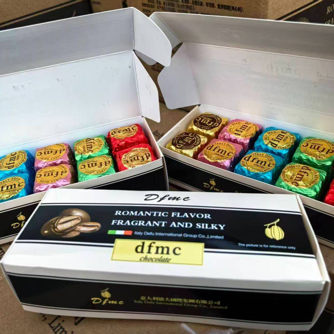 dfmc夹心巧克力高端小包装排块休闲办公零食适合生日送礼高档糖果