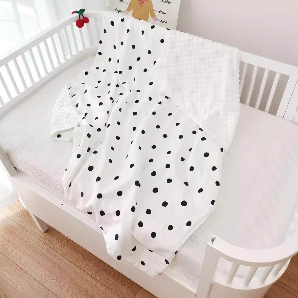 新生儿撞色压泡包毯宝宝豆豆绒安抚包巾抱被婴儿春秋双层盖毯童毯,婴童用品,婴童抱被/抱毯,淘宝优惠券,粉丝福利购,淘宝优惠卷