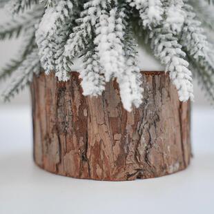 圣诞树家庭桌面包2026新的小雪松树白色飘落的雪装饰圣诞装饰