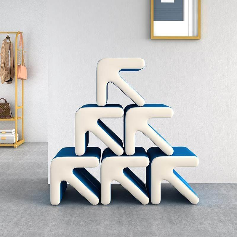 小凳子家用客厅创意沙发矮凳儿童简易箭头板凳进门口简约换鞋凳子