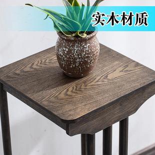 博古架实木中式展示柜多宝阁隔断简约现代茶叶收纳置物架子花架