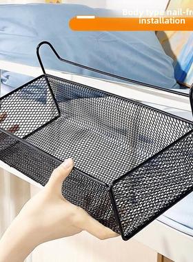 阳台多肉储藏挂篮浴室厨房无打孔储藏架锻铁栏杆吊窗边花架