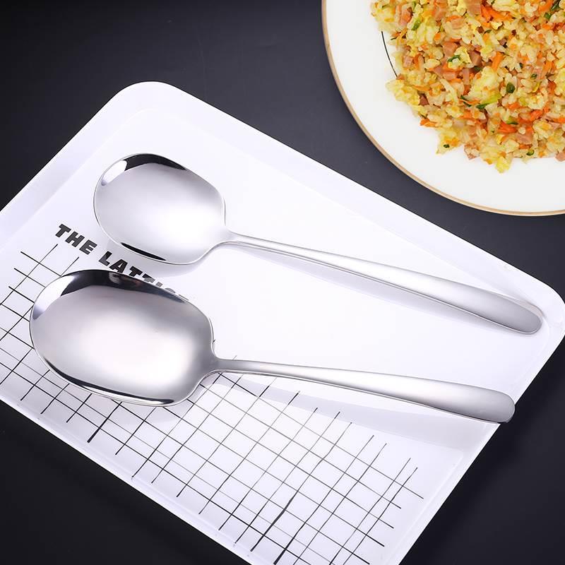 食品级304分菜公勺家用分餐勺不锈钢分菜勺大号酒店餐厅公用勺子