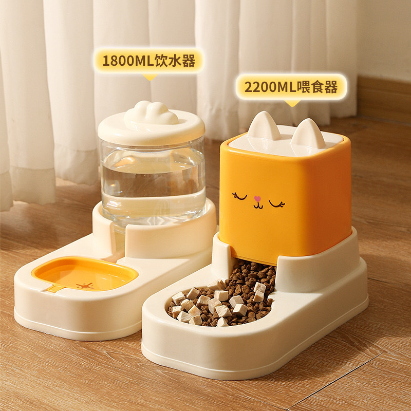 猫碗狗食盆猫咪猫粮自动