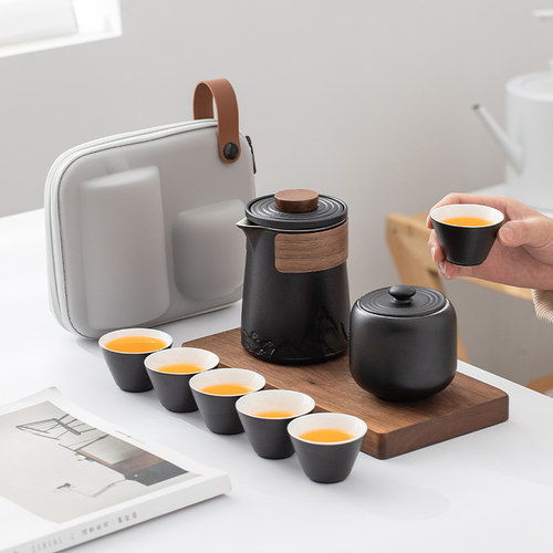 瓷绕九仙便携式旅行茶具小套装