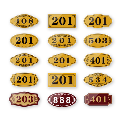 亚克力门牌号码编号牌家用宾馆