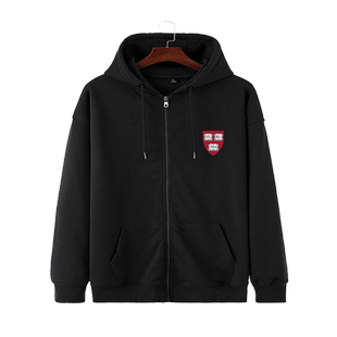 哈佛大学剑桥牛津密歇根学院风拉链开衫卫衣男女儿童装学生款外套