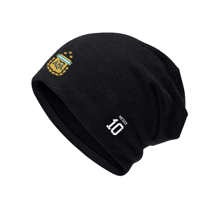 阿根廷队世界杯美洲杯梅西足球包头帽子男女儿童装学生保暖套头帽