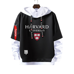 哈佛大学牛津密歇根剑桥大学学院风假两件连帽卫衣男女儿童装外套
