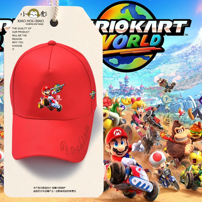 马里奥赛车世界游戏鸭舌帽