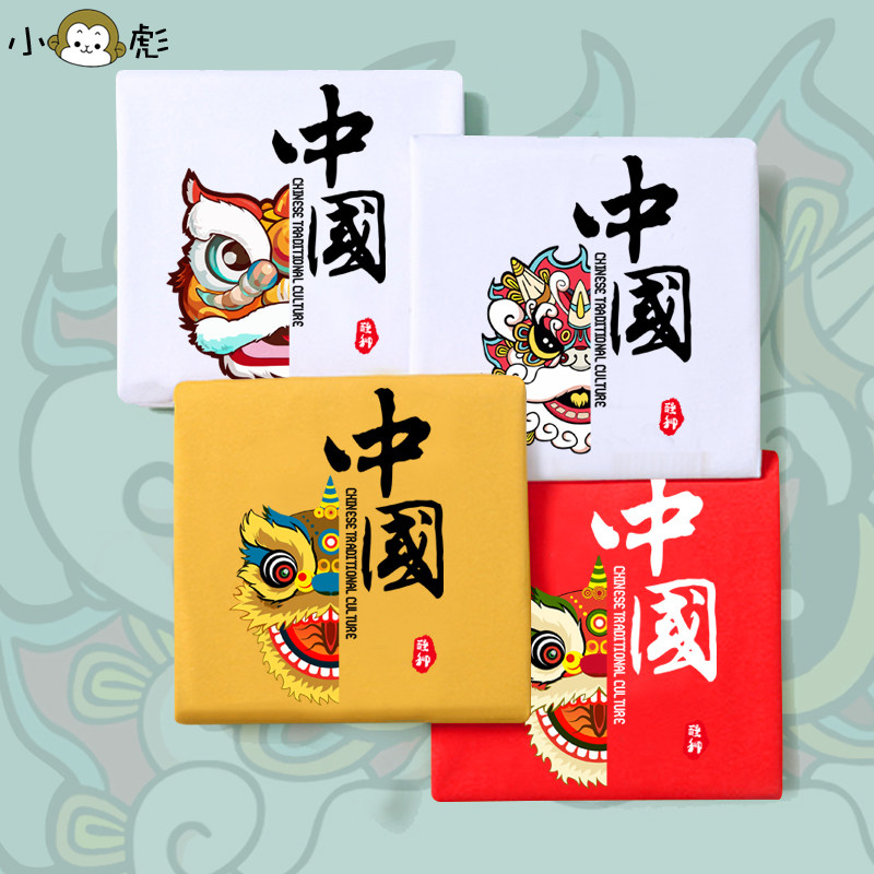 传统文化风大中小短袖t恤衫图片