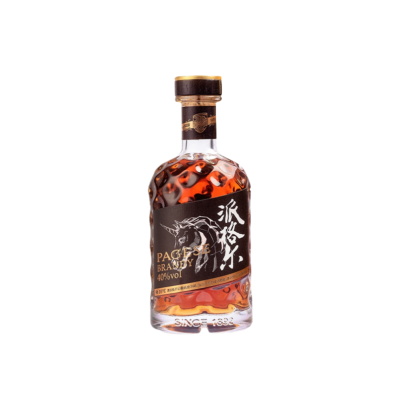 张裕派格尔黑马白兰地 500ml 洋酒单瓶40度蒸馏酒定制版送礼