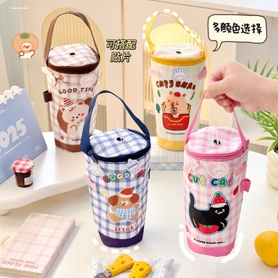 奶茶保冷袋长效保温袋加厚外出野餐便携手提袋保鲜袋吸管孔水壶包