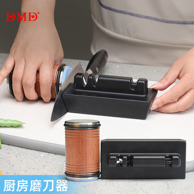 厂家dmd多功能厨房菜刀剪刀磨刀石滚筒磨刀器出口认证磨刀器