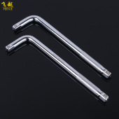 厂家45 长短公制套筒汽修轮胎汽修扳手 钢L形扳手连接弯杆