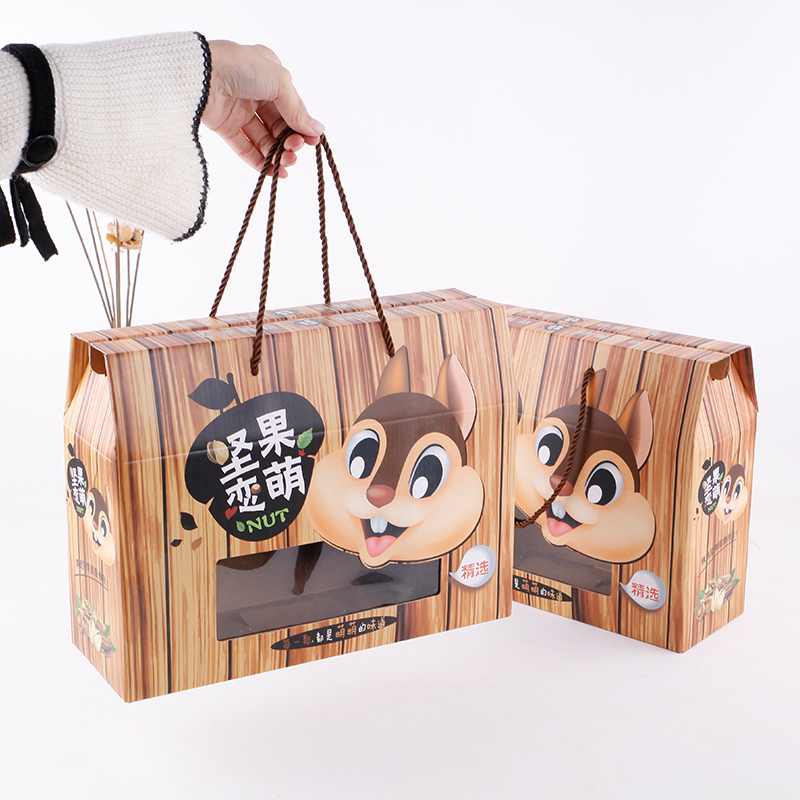 春节年货通用海鲜包装盒干果礼品盒批发坚果干货红枣纸箱礼品包装