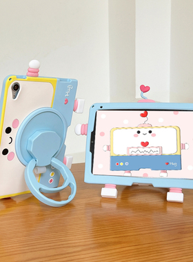 旋转卡通iPad Air5保护套mini6平板壳2022新款iPad10代10.2寸硅胶9适用苹果air3防摔壳4迷你2儿童第九代pro11