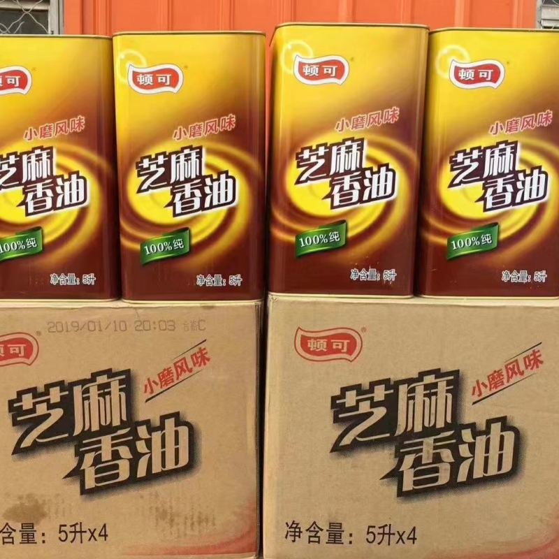 顿可小磨风味100%纯芝麻油