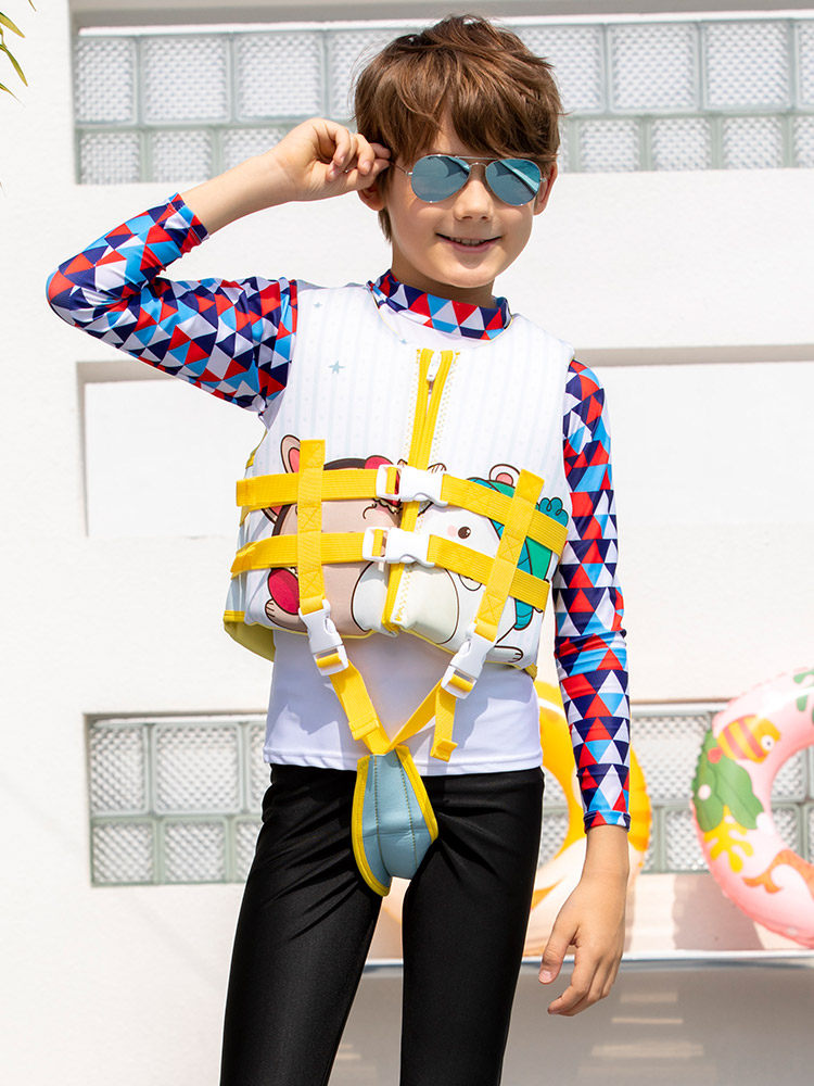 儿童救生衣幼儿游泳助力衣小孩大浮力背心游泳衣男女童学游泳专用