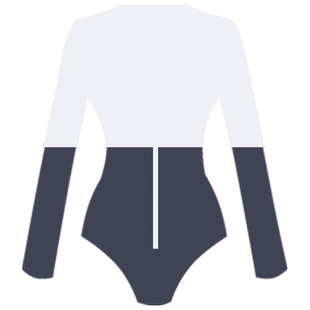 VERSUSME女性连体泳衣运动游泳衣保守显瘦遮肚防晒泳衣长袖泳装